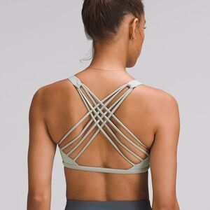 lululemon athletica Strappy Back Sports Bra - Light Green